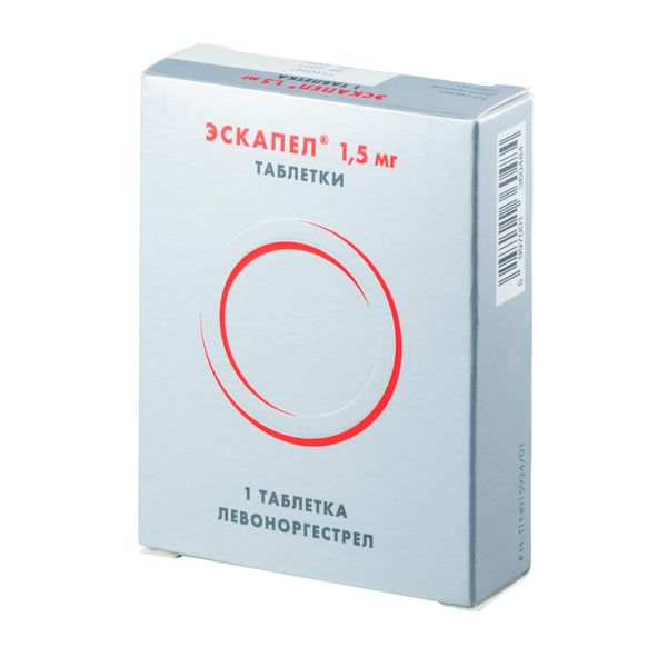 Эскапел 1,5мг №1 табл Гедеон Рихтер