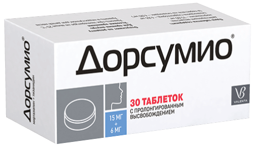Дорсумио 15мг+6мг №30 табл с пролонг высвоб Доппель Фармачеутичи С.р.л.