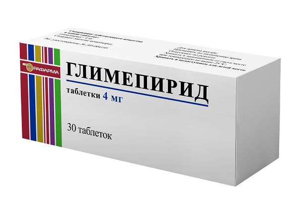 Глимепирид 4мг №30 табл Рафарма