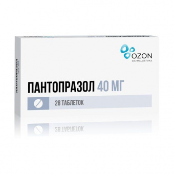 Пантопразол 0,04 №28 табл. п/о Озон