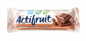 Актифрут Батончик злаковый 24г шоколад Злаки на завтрак ООО/ Любятово ООО