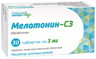 Мелатонин-СЗ 0,003 №30 табл п/о Северная звезда ЗАО