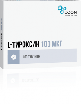 Л-Тироксин 100мкг №100 табл. Озон