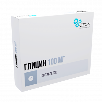 Глицин 0,1 №100 табл.подъяз. Озон ООО