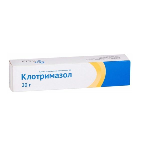 Клотримазол 1% 20г крем Озон