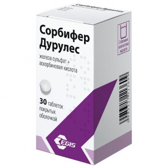 Сорбифер Дурулес №30 табл.с пролонг высвоб п.п.о Эгис